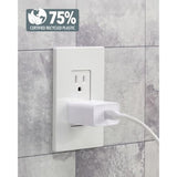 Scosche PowerVolt 20W USB-C Charger Block, Type-C Charger Fast Charging Power Adapter Plug Compatible with Apple iPhone 16/15/14/13/12 Series, iPad and Android, Cell Phone Wall Chargers 2 Pack, White