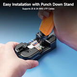 Cable Matters UL Listed 25-Pack RJ45 Keystone Jack in White and Keystone Punch