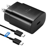 25W Samsung Fast Charger with 10FT Cable for Galaxy S24/S23/S22/Note 20