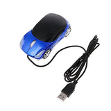 1000Dpi Wired Mouse,Mini Car Shape Usb Optical Innovative 2 Headlights Mouse For Pc Laptop Computer