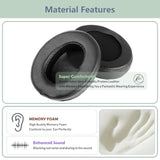 Prime Replacement Earpads Compatible With Roccat Elo 7.1 Air/Elo X Stereo/Elo 7.1 Usb Headphones Ear Pads Cushion(Protein Leather/Memory Foam)