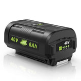 Replacement For Ryobi 40V Battery 6.0Ah Op4060 High Capacity Strong Power For Ryobi 40V Tools Lawn Mowers Leaf Blowers Edgers Compatible With Op4015 Op4040 Op4026A Op40201 Op4050A Op40261 Op4060A