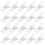 20 Pack Large Balloon Arch Clips Plastic Transparent Backdrop Spring Clamps 3.5 Inch Heavy Duty Clip For Balloon Arch Kit Birthday Decoration Crafts Woodworking Photography Studios (Clear)