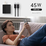 45W Samsung Usb C Super Fast Charger, 2 Pack Pd 3.0 Charging With 6Ft Cable For Samsung Galaxy S24 Ultra/S24 Plus/S24+/S23 Ultra/S23+/S22 Ultra/S22 Plus/S21/Note 20/Note10+