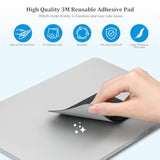 Portable Hard Drive Sleeve For Laptop, 2-Pocket Stick On Pouch With Reusable Adhesive, For San Disk, Samsung, Crucial, Portable External Solid State Drive Ssd Hard Drive Carrying Case, Black