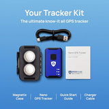 Brickhouse Car Trackers For Your Vehicle - Spark Nano 7 Gps Tracking Device With Magnetic Waterproof Case - Hidden Real-Time 4G Lte Vehicle Finder - 1 Year Subscription Included