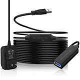 Active Usb 3.0 Extension Cable, 32 Feet Usb 3.0 Male To Female Extender Cord W