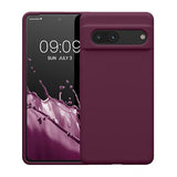 kwmobile Case Compatible with Google Pixel 7 Case - TPU Silicone Phone Cover with Soft Finish - Bordeaux Violet