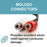 40464 Value Series Rca Stereo Audio Cables, 6 Feet (1.82 Meters), Black