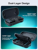 Carrying Case For Rog Xbox Ally / Rog Xbox Ally X (2025) Double-Decker, Protective Hard Shell, Dual Layer Portable Travel Storage Bag Fits Adapter, Cable And Accessories -Bg0136