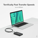 Usb4 Cable With 240W Charging, 3.3 Feet (1M), Usb-If Certified, 1X 8K Display, 40 Gbps, Compatible With Usb 4, Thunderbolt 4, Thunderbolt 3, Usb-C, Driverless