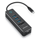 Usb C Hub, Usb C Dongle Adapter With 4K Hdmi, 3 Usb 3.0 Data Port, 100W Power