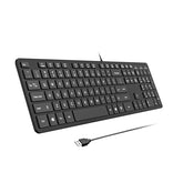 Usb Wired Keyboard For Window,Comfortable Quiet Chocolate Keys, Durable Ultra-Slim Wired Computer Keyboard(Qwerty) For Pc, Windows 11/10/8/7/Xp/Vista Kb1430