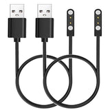 Charging Cable Compatible For Fitvii Hm57/Hm58/H56/Hm18/Hm08/Hm78/Hm86/Ole/Fino2/Nexa Fitness Tracker Magnetic Usb Charging Cord Replacement Charger For Fitvii Smartwatch Accessories, Black