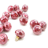 Off Red Irregular Faux Pearl Sewing Shank Buttons 20 Pcs - 10Mm, 13/32