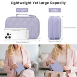 Tech Pouch - Lightweight Electronics Organizer Travel Case, Double Layers Cable Organizer, All-In-One Storage Bag For Charger, Cord, Phone, Flash Drive, Accessories