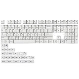 135 Keys Pbt Japanese Keycaps Cherry Profile Dye-Sub White Theme Minimalist Style Suitable For Mechanical Keyboard