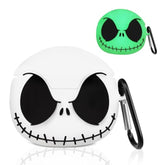 Boaretiu For Airpods 4 Case - 3D Glow In The Dark Cute Funny Smiley Skull Character Anime Scary Horror Cool Cover Design With Carabiner Keychain For Women Girls Girly Boy For Airpod 4 Case, Skeleton