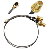 Ufl To Sma Mini Pci U.Fl To Rp-Sma Female Connector Pigtail Antenna Extension Cable (10 Inch (2 Pcs))