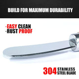 Little Cheese Spreader Knives, Wooden Handle, 5 Inch, Stainless Steel Cocktail Knives Spreaders For Condimets, Cheese, Butter, Charcuterie Board Accessories