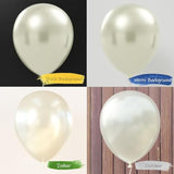 50 Pack 5 Inch Pearl White Mini Latex Balloons Biodegradable Wedding Party Decor