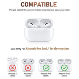 Cute Case For Airpod Pro 2 With Shell Pearl Keychain Luxury Aesthetic Leopard Hard Tpu Protective Cover Compatible With Airpods Pro 2019 2022 2023 For Girls Women (Turquoise Blue)