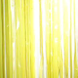 Yellow Tinsel Foil Fringe Curtains Decorations - You Are My Sunshine Baby Shower Birthday Party Photo Backdrops Props Decorations, 2Pc