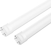 2 Pack 4FT T8 Type A B LED Tube Lights 6000K Daylight Plug and Play Ballast Bypass Replacement