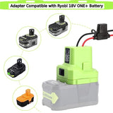 Power Wheels Battery Adapter Compatible With Ryobi 18V One+ Battery With Fuse & Wire Terminal P108 P107 P100 P102 P109 P189 P190 Power Connector For Rc Toy Car, E-Bike And Robotics