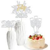 12pcs Feliz Año Nuevo 2026 Party Centerpiece Sticks Decorations