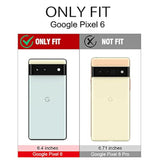 For Pixel 6 Case, Slim Fit Glow In The Dark Soft Flexible Bumper Protective Shockproof Non-Slip Cute Case Cover For Google Pixel 6 (2021) 6.4", Purple Nebula