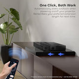 Nothingprojector Motorized Sliding Tray For Ultra Short Throw Projector, Intelligent Slider For Ust Laser Tv | Extend To 150" | Automatically Retractable Telescopic | Syncs Projector'S Power