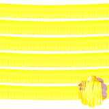 6 Pack 10 Feet Foil Fringe Garland Metallic Tinsel Streamers Banner Wall Hanging Curtain Backdrop Banner For Parade Floats, Thanksgiving, Christmas, Birthday, Halloween Party Decorations(Yellow)