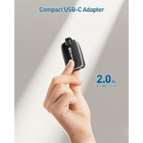 Cable Matters Foldable USB C to Ethernet Adapter Gigabit for Business Travel,