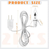 2 Pcs Halloween Accessory Cord With 1 Led Light Bulb 6Ft Cord With On/Off Switch Blow Mold Light For Christmas Village H