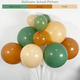 Sage Green Brown Nude Balloon Arch Kit Jungle Woodland Safari Baby Shower Birthday Party