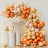 Burnt Orange Balloon Arch Kit: Fall Party Garland, Baby Shower Decor