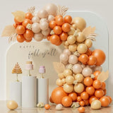 Burnt Orange Balloon Arch Kit: Fall Party Garland, Baby Shower Decor