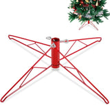 Christmas Tree Stand For Artificial Tree Folding Stand For Christmas Winter Holiday New Year Decorations (Red, 26 Inch)
