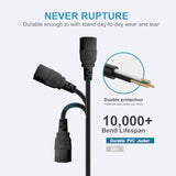 10Ft 3 Prong Ac Power Cord Tv Universal Treadmills Cable For Computer Monitor, Horizon Fitness Treadmills, Superfit, Bowflex, Sole E35 E55 F63 F80,Goplus 2 In 1 Folding Treadmill Charger Replacement