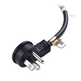 Cable Matters 2-Pack 16 AWG Low Profile Right Angle Power Cord, 90 Degree Power Cord, 6 Feet (NEMA 5-15P to Angled IEC C13)