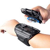 Wristband Phone Holder For Running, 360°Rotation & Detachable Sports Armband With Key Holder For Iphone 16/15/14/13/12/11/Pro/Xs/Xr/X/8/7/6/Plus, For Samsung Galaxy, Fits 4''-6.5''Phone