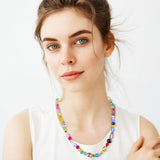 636pcs Colorful Glass Beads β Rainbow Crystal Beads for Jewelry & Crafts