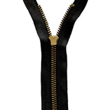 5 Inch Metal Zipper #5 | Antique Color | 5 Pcs/Pack