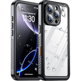 iPhone 16 Pro Waterproof Case, IP68, Built-in Screen & Camera Protector, 6.3"