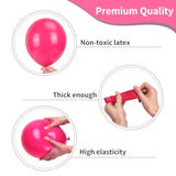 Hot Pink Balloon Arch Kit: 105-Piece Latex Wedding & Party Decor