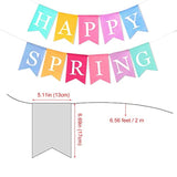 Hello Spring Banner Burlap Happy Spring Decorations Felt Easter Decor Garland Spring Themed Party Supplier For Mantle Office Classroom
