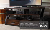Micca OoO Bookshelf Speakers with 3-Inch Woofers and Silk Tweeter (Dark Walnut, Pair) (Renewed)
