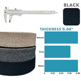Heavy Cotton Webbing 1 Inch - Straps For Arts And Crafts - (Black, 10