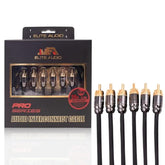 Pro 100% Ofc Copper 6 Channel 20 Ft Rca Audio Interconnect Stereo Cable With T